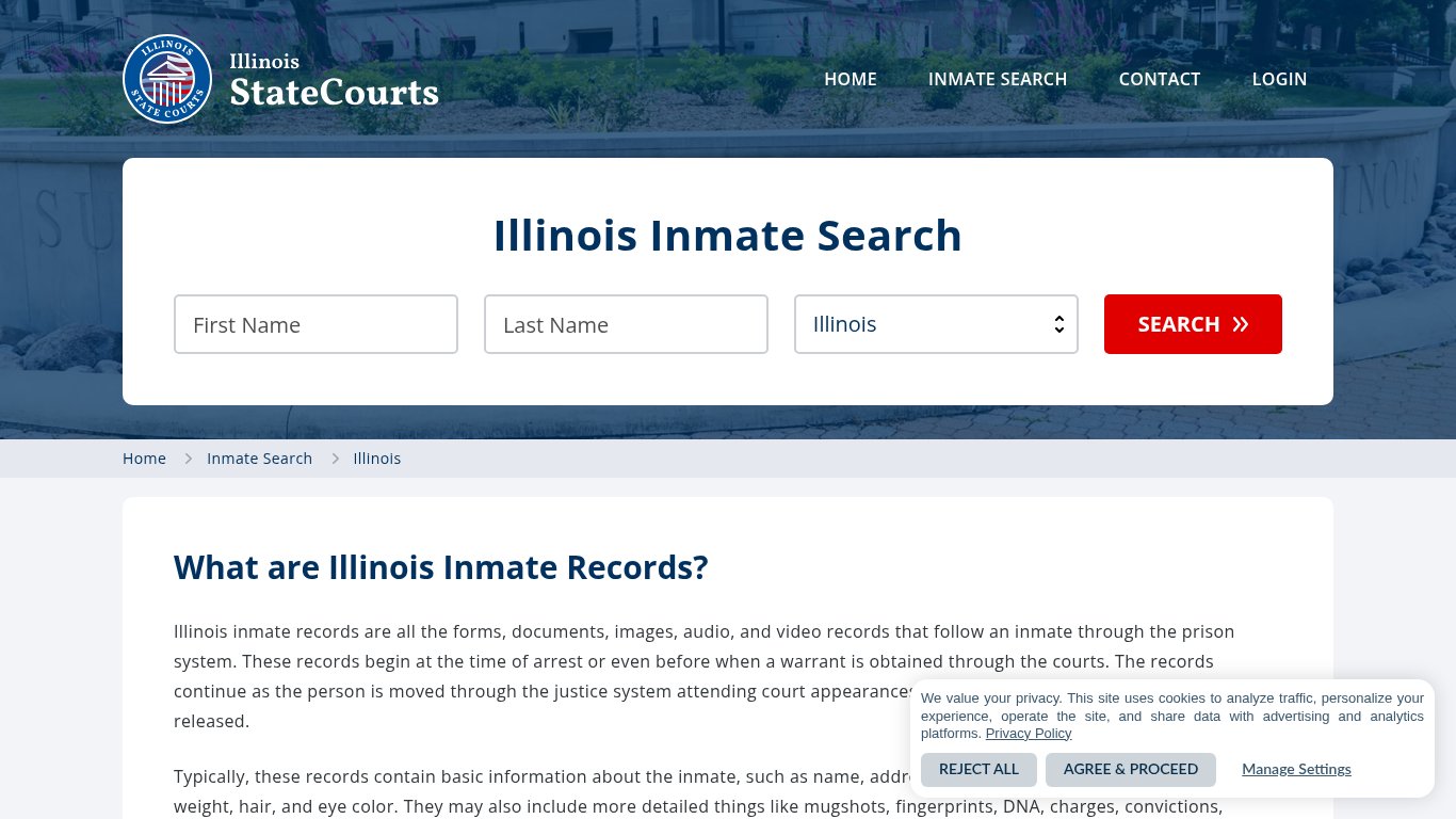 Illinois Inmate Search, Prison and Jail Information - StateCourts